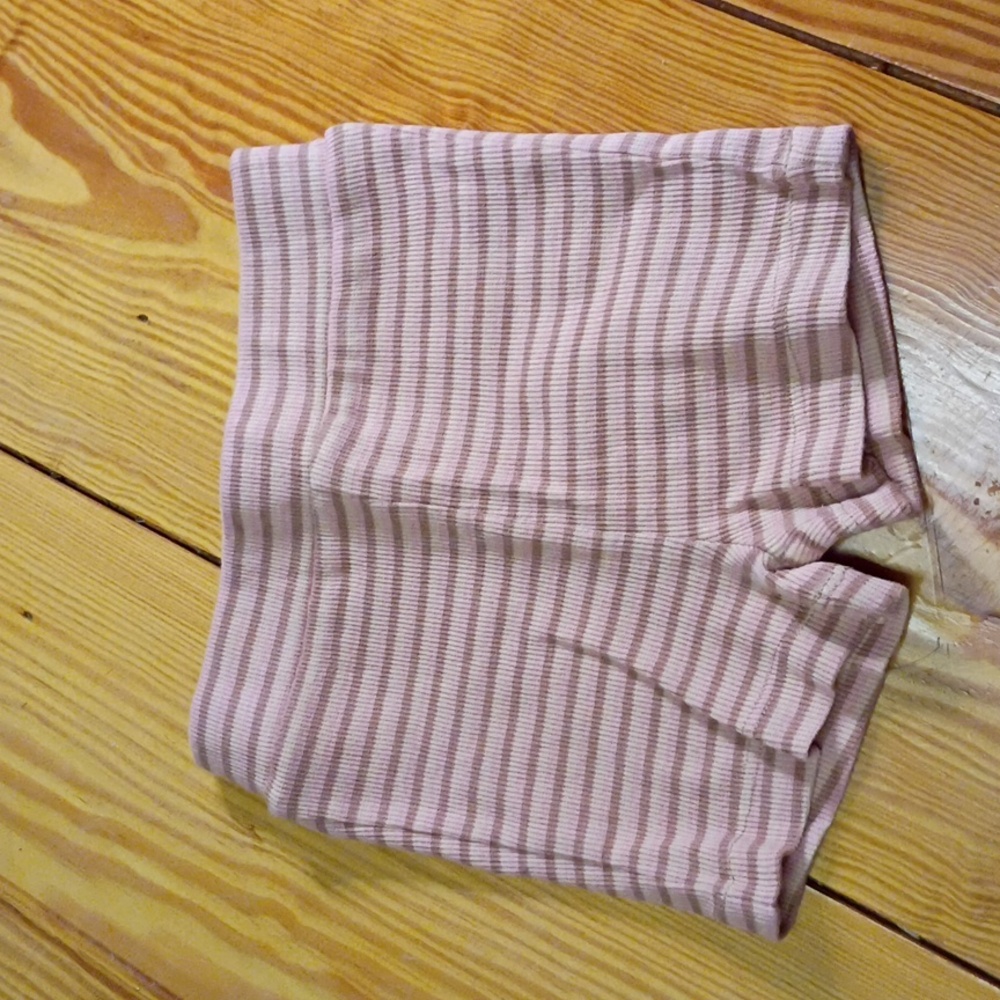 NWT Kate Quinn Blush and Cream Striped Shorts
